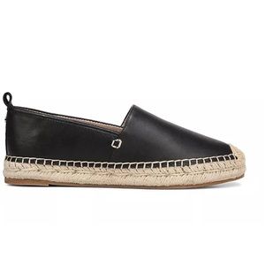 NWT — Sam Edelman Black Leather Khloe Espadrille